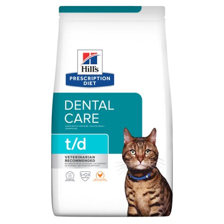 Hill’s Prescription Diet t/d Udržení hmotnosti granule pro kočky 3 kg (POŠKOZENÝ OBAL)