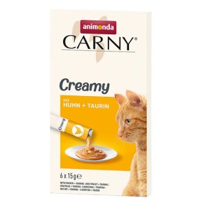 Animonda CARNY Creamy Chicken, krémový pamlsek, kuře s taurinem, 6 x 15 g