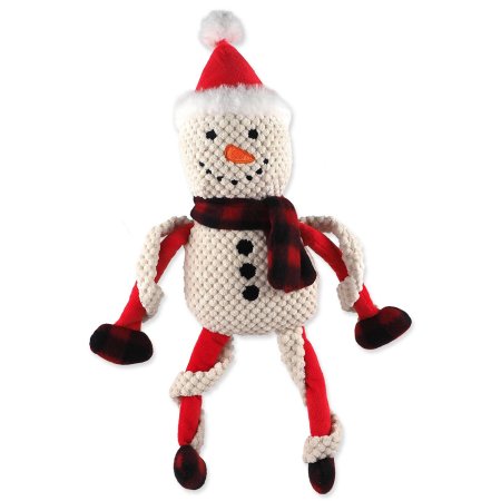 Hračka Dog Fantasy Winter Tale sněhulák plyš pískací 40cm