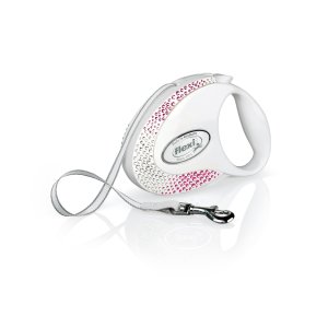 Flexi Vodítko Glam Composition M pásek 5m Pearl White