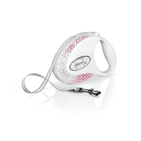 Flexi Vodítko Glam Composition M pásek 5m Pearl White