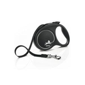 Flexi Vodítko Black Design L pásek 5m černo-stříbrné