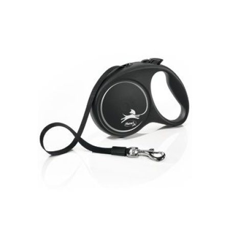 Flexi Vodítko Black Design S pásek 5m černo-stříbrné