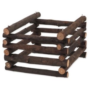 Seník Small Animals Natural dřevěný 15x11x15 cm