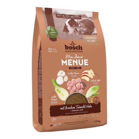 Bosch HPC MENUE Mini Junior with animal welfare chicken 1 kg (EXPIRACE 10/2025)