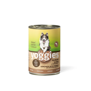 Yoggies klokaní konzerva pro psy s dýní a topinamburem 400 g