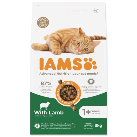 Krmivo IAMS Cat Adult Lamb 3kg 