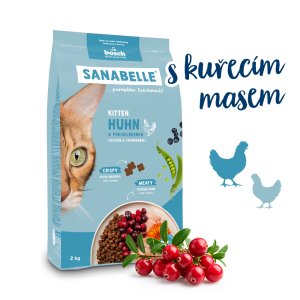 Bosch Cat Sanabelle Kitten Chicken 2 kg (POŠKOZENÝ OBAL)