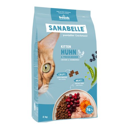 Bosch Cat Sanabelle Kitten Chicken 2 kg (POŠKOZENÝ OBAL)
