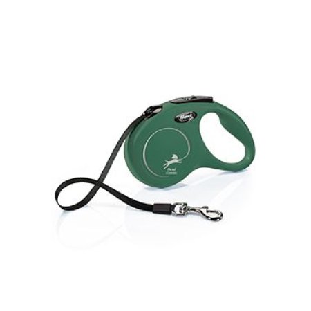 Vodítko FLEXI Classic New S pásek 5m/15kg olivová