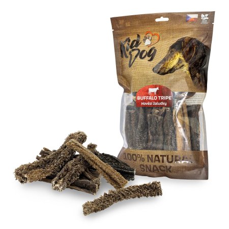 KIDDOG 100% Natural Snack, hovězí žaludek (dršťky) 12 cm/ 400 g