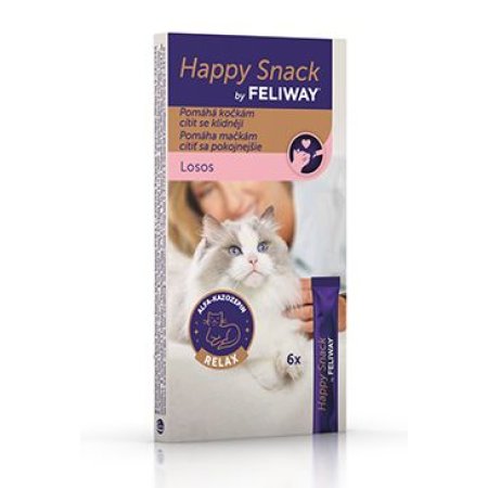 Feliway Happy Snack Losos 6x15g