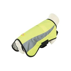 Obleček bunda pro psy REFLEXNÍ žlutá 35cm Zolux