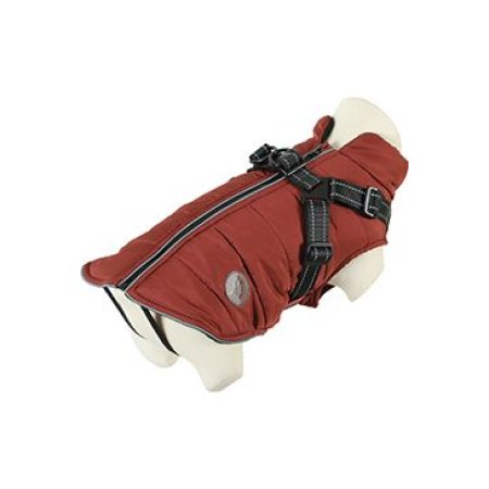 Obleček bunda pro psy S POSTROJEM terakota 25cm Zolux