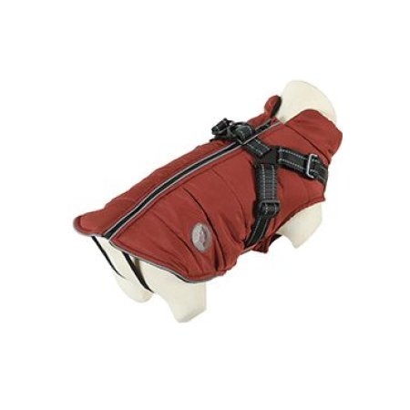 Obleček bunda pro psy S POSTROJEM terakota 20cm Zolux