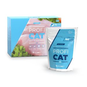 PROFICAT kapsička kousky s králičím v omáčce 12x100g (POŠKOZENÝ OBAL)