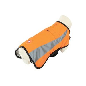 Obleček bunda pro psy REFLEXNÍ oranžová 65cm Zolux