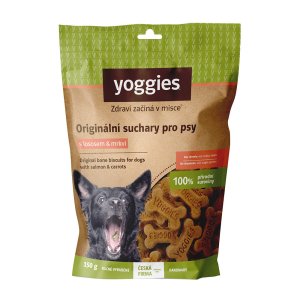 Yoggies suchary s lososem a mrkví 150g