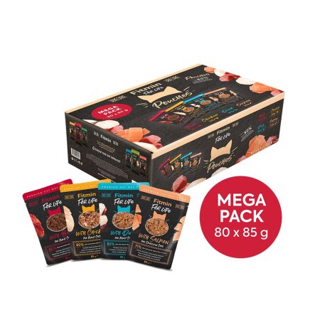 Fitmin For Life Megapack kapsiček pro kočky 80 ks x 85 g