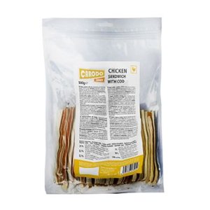 CARODO Dog poch. Kuřecí sendvič s treskou 500g