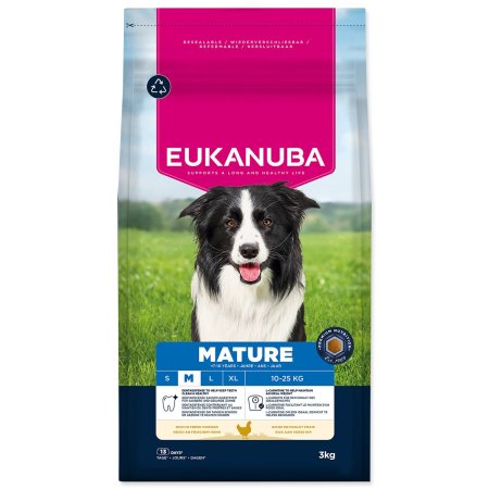 Krmivo EUKANUBA Mature Medium rich in fresh chicken 3kg