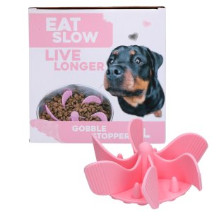Eat Slow Live Longer zpomalovací Spirála do misky růžová L