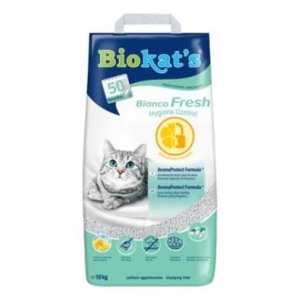 Podestýlka Biokat’s Bianco Fresh Control 10kg (POŠKOZENÝ OBAL, váha 9,8 kg)