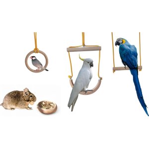 Dřevovýroba M. Dvořáček Sada na hraní pro hlodavce a ptáky 6-ti dílná