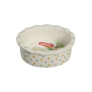 Miska keramická COSY hlodavec 100ml puntíky Zolux