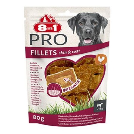 Pochoutka 8in1 Fillets Pro Skin&Coat 80g