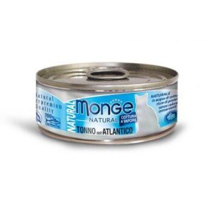 MONGE NATURAL atlantický tuňák pro kočky 80 g (EXPIRACE 03/2026)