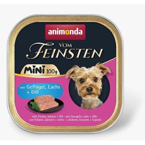 ANIMONDA paštika Vom Feinsten MINI - drůbeží, losos, kopr pro psy 100 g (EXPIRACE 02/2026)