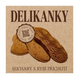Delikan Delikanky suchary ryba 16 ks (EXPIRACE 12/2025)