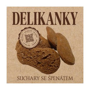 Delikan Delikanky suchary špenát 8 ks (EXPIRACE 12/2025)