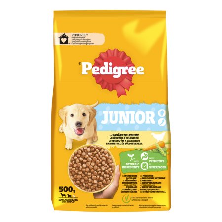 Pedigree granule M/L Junior drůbeží se zeleninou 500 g (EXPIRACE 03/2026)