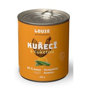 Louie Dog konz. Kuřecí s cuketou a prebiotiky 800g