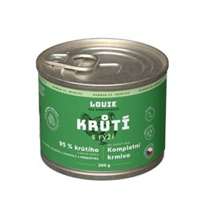 Louie Dog konz. Krůtí s rýží a prebiotiky 200g