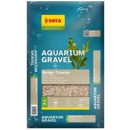Sera Aquarium Gravel Biege Coarse 3l