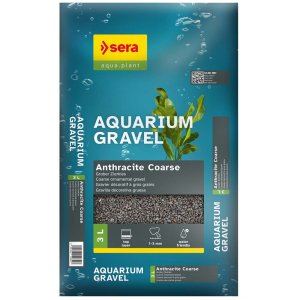 Sera Aquarium Gravel Anthracite Coarse 3l