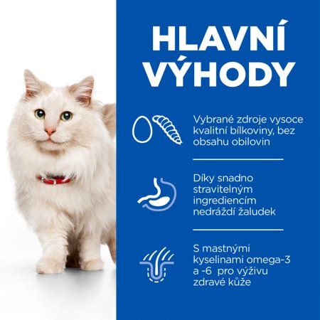 Hill’s Science Plan Hypoalergenní pro kočky s vajíčkem a hmyzím proteinem 1.5 kg (EXPIRACE 02/2026)