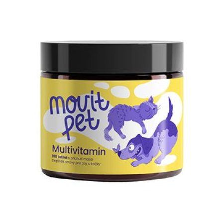 MOVit PET Multivitamin, s příchutí masa 100tbl