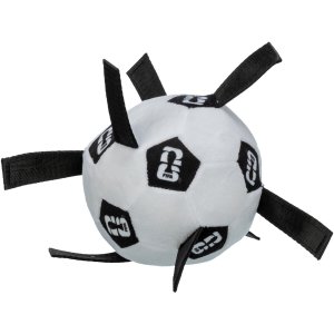 FIFA 2026 měkký aportovací míč s úchyty, 12 cm, bílá/černá - LIMITOVANÁ NABÍDKA