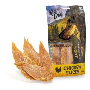 KIDDOG SUPER PREMIUM 100 %  kuřecí prsa, sušené filety 80 g