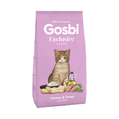 GOSBI EXCLUSIVE CAT KITTEN CHICKEN&TURKEY 1,5kg