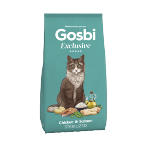 GOSBI EXCLUSIVE CAT STERILIZED CHICKEN&SALMON 1,5kg