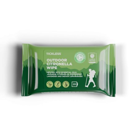 TICKLESS Citronella Utěrky proti komárům a klíšťatům pro lidi 20ks