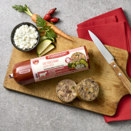 Junior juicy beef with cottage cheese & courgette 400g