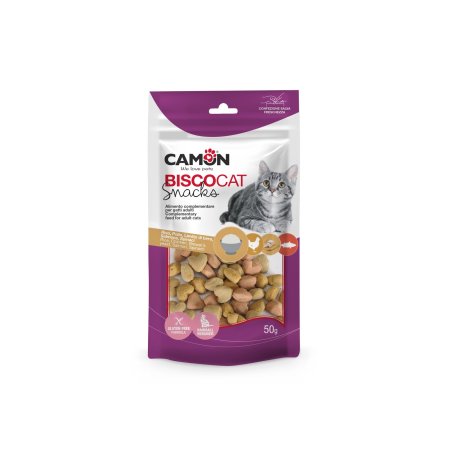 CAMON SNACKS CAT SRDÍČKA RÝŽE + KUŘE 1,5x1 cm 50 g