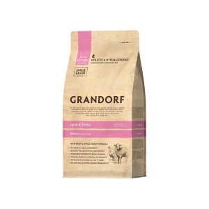 Grandorf granule pro kočky Kitten - Jehně a krocan 400g