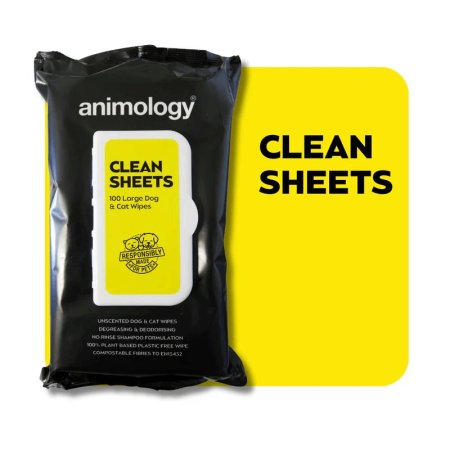 Animology Clean Sheets Čistící ubrousky pro psy a kočky 100ks